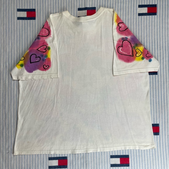 Vintage Disney Mickey & Minnie Mouse Hearts Love short sleeve tee shirt - Picture 2 of 16